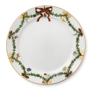 Stjerne Riflet tallerken - 27 cm.