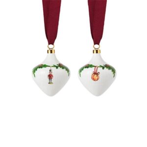 Royal Copenhagen Stjerne Riflet Jul ornament, 8,5 cm, 2 stk. : Erling Christensen Møbler
